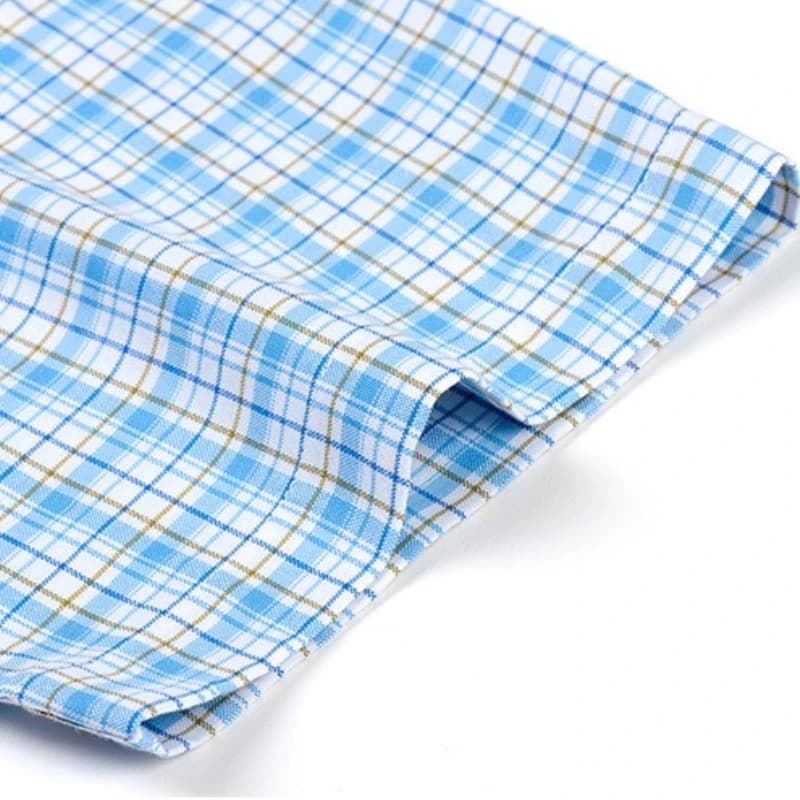 160KG chemises pour hommes Big and Tal classique Plaid rayure Oxford 100 coton chemise à manches cou