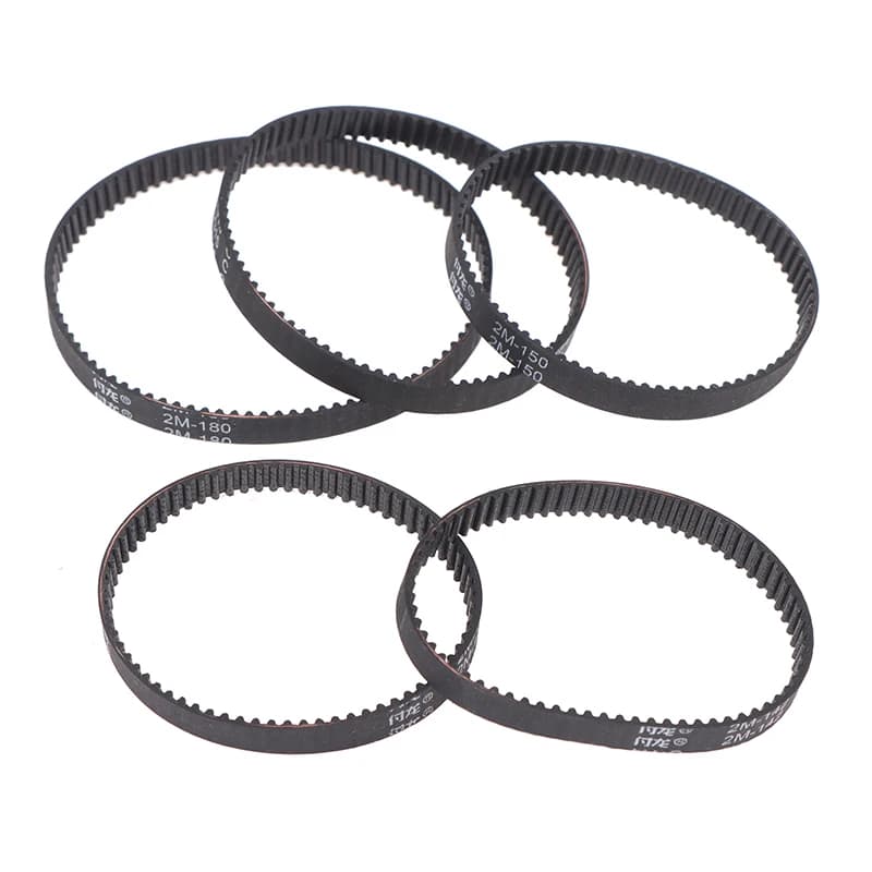Courroie d'entraînement de synchronisation 2GT/2M, périmètre 140 142 150 160 180mm de largeur 6mm, p