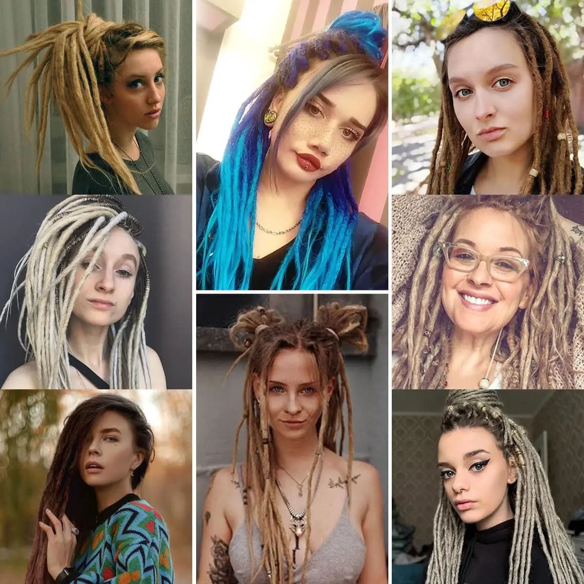 Extensions de Dreadlock synthétiques de 24 pouces, 5 brins, Hippie, couleur ombrée, Style Reggae, tr