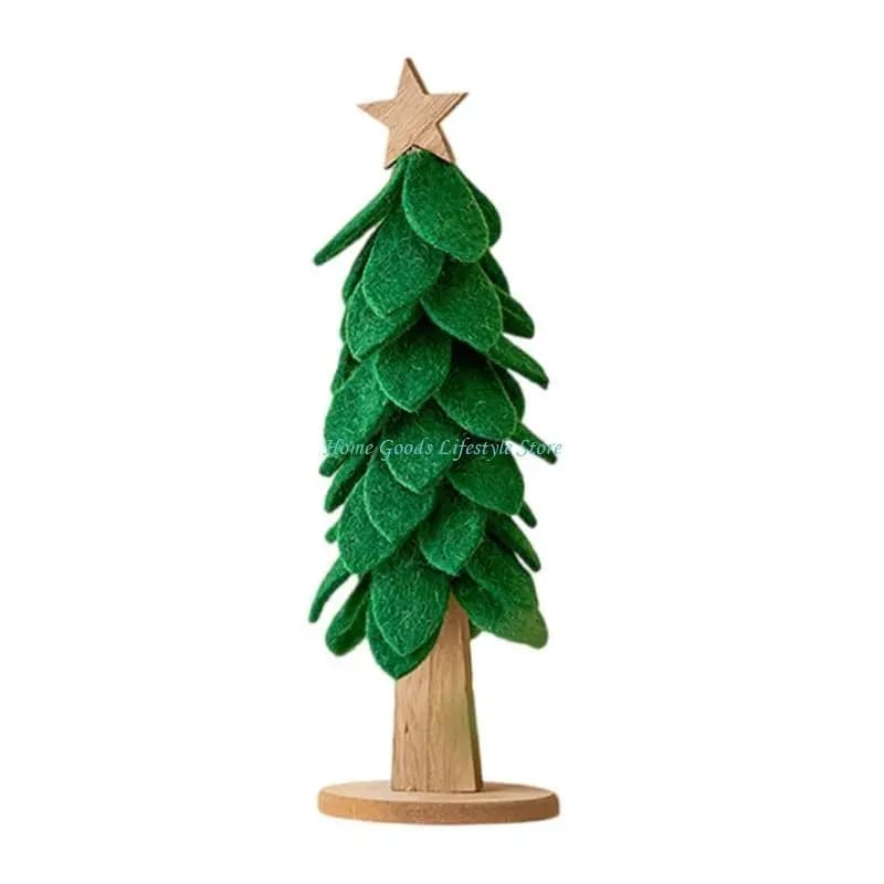E74E – arbre noël décoratif confortable, assemblage facile, ornement Table saisonnier, accessoires b