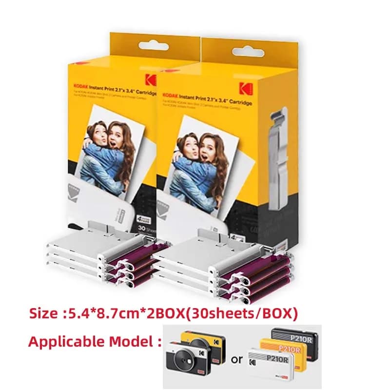 Papier Photo Kodak pour imprimante Photo C210R /C300R/PD460 Minishot, ruban spécial pour téléphone p
