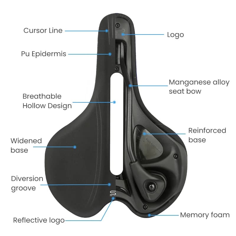 SELLE ROYAL – SELLE de vélo de course, ergonomique, respirante et résistante aux chocs