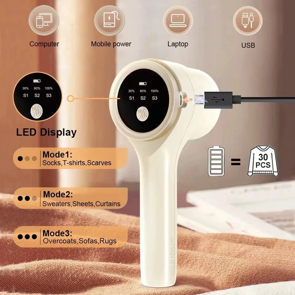 Dissolvant de peluches pour vêtements, dissolvant de peluches électrique, Rechargeable, Portable, ra