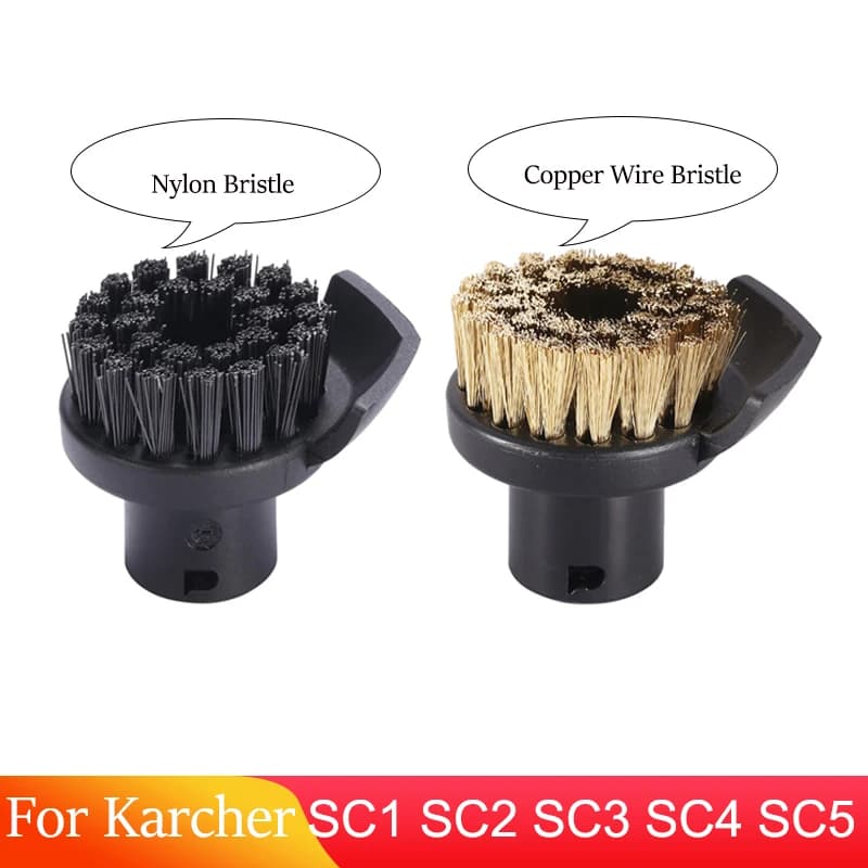 Brosses de nettoyage rondes avec grattoir pour Karcher SC1 SC2 SC3 SC4 SC5 SC7 CTK10, accessoires po