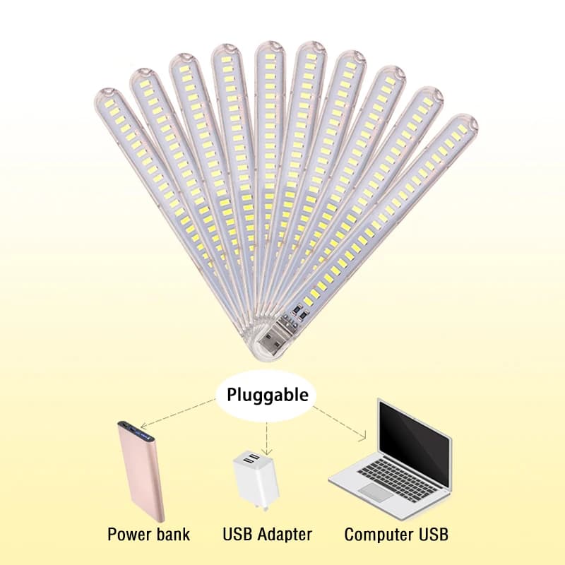 Veilleuse LED USB de Couleur Rouge, Jaune, Blanc, Bleu, Vert, Violet, Rose, Lampe de Nuit pour Strea