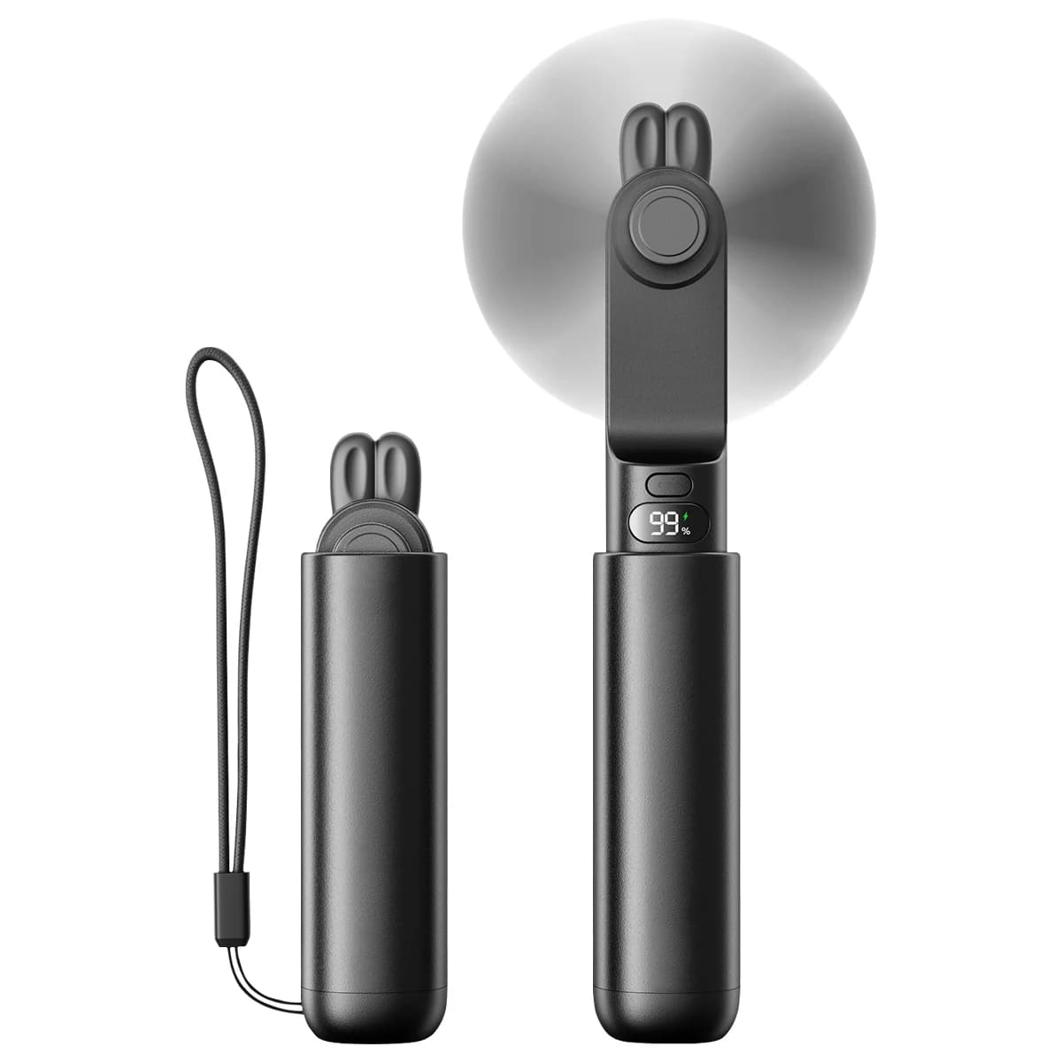 Ventilateur de poche portable avec fonction de banque d'alimentation, mini ventilateur mignon, affic