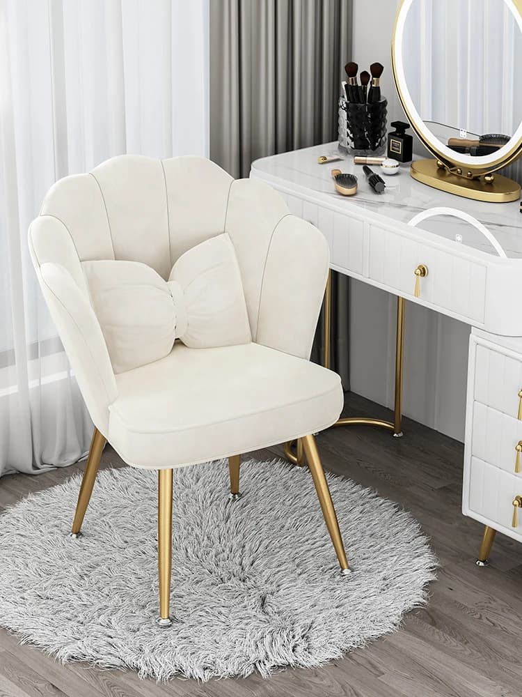 Tabouret de Maquillage Nordique Moderne et Simple, Belle Chaise de Chambre à Coucher, pour Fille, Co