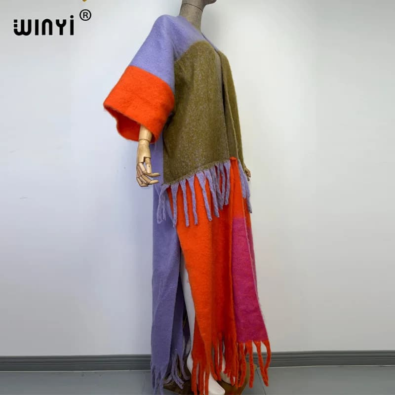 WINYI – manteau de fourrure Long pour femme, pardessus épais et chaud, de luxe, de haute qualité, av