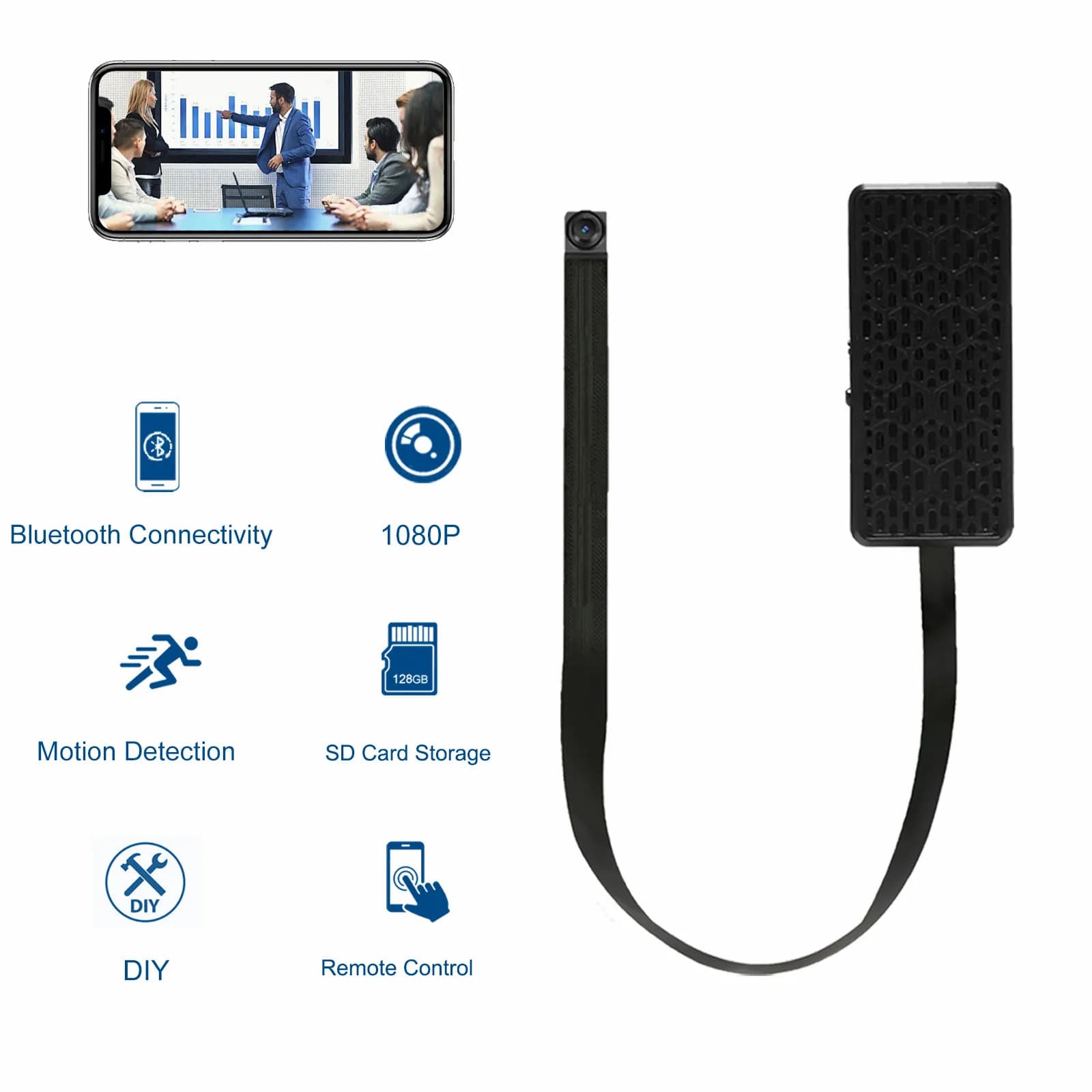 Module de caméra WiFi HD DIY pour la sécurité à domicile et au bureau, caméra de surveillance pour n