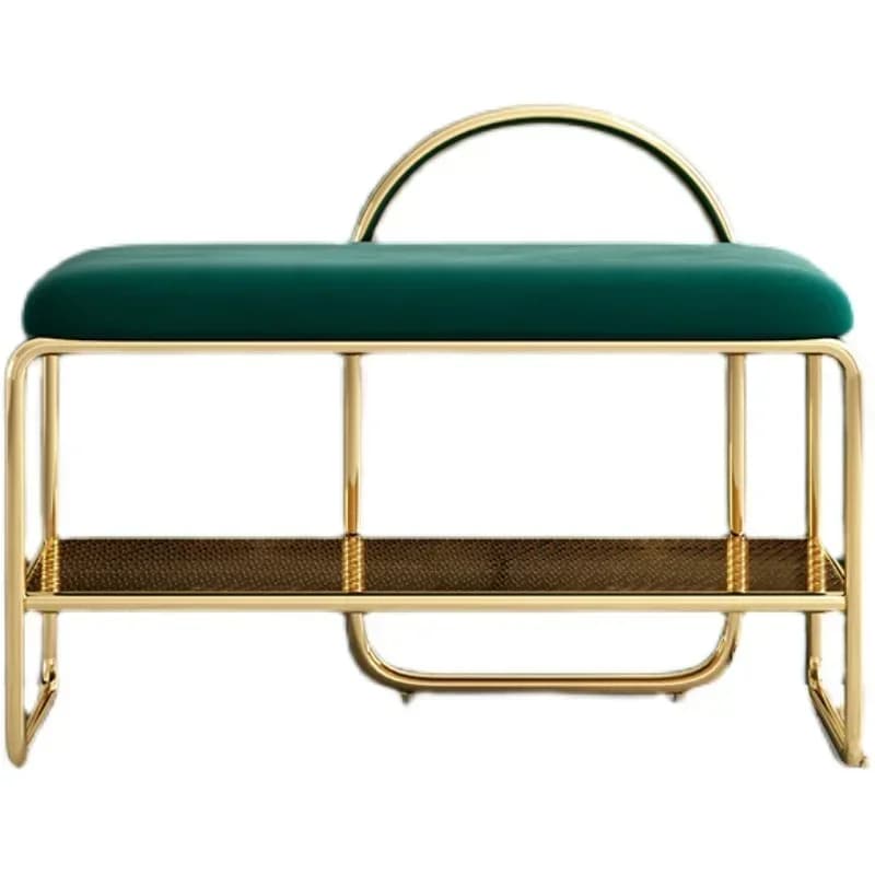 Meuble de salon nordique T1 avec coussin souple, siège à chaussures peu encombrant pour couloir, ban