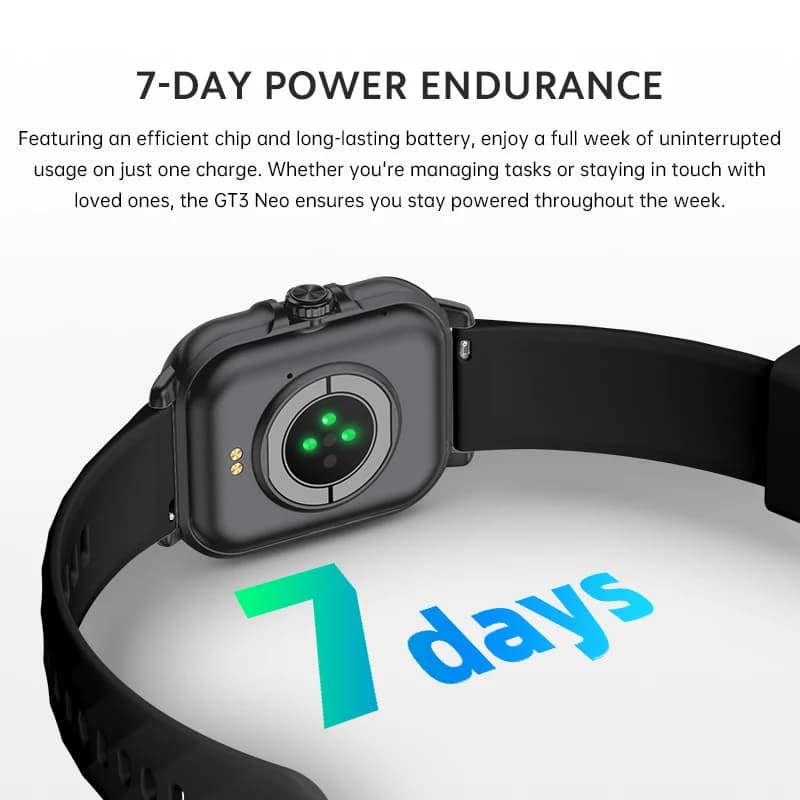 Nouvelle montre connectée Blackshark GT3 NEO avec écran TFT de 2,01'', autonomie de 7 jours, plus de