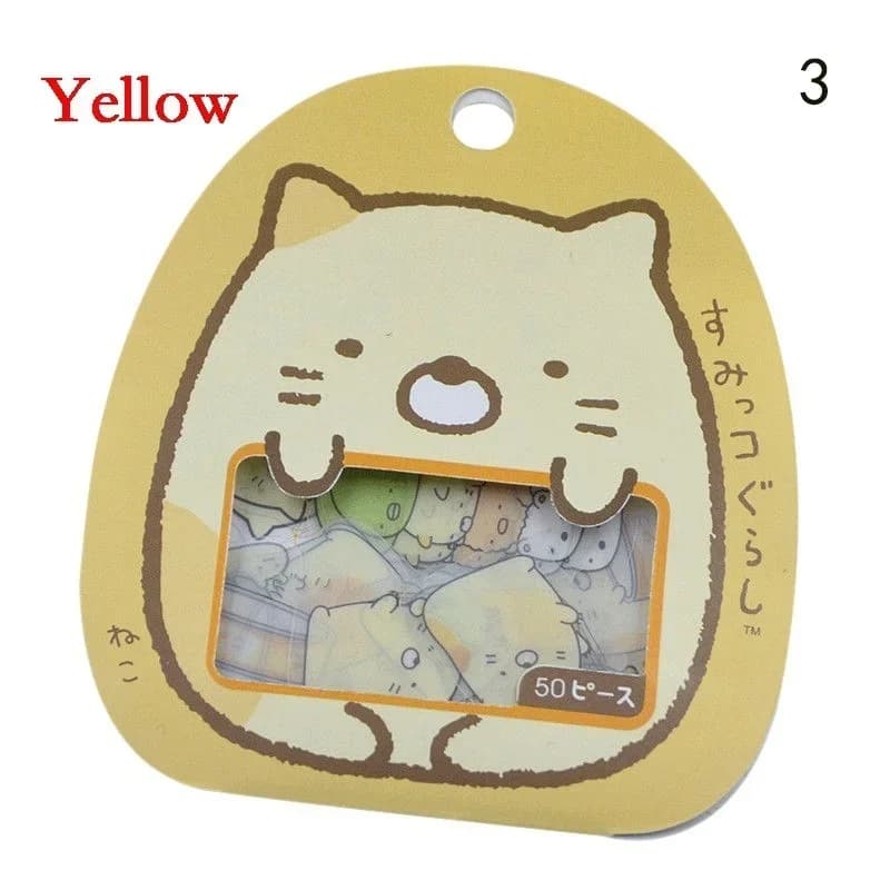 50 X mignon japonais Sumikko Gurashi autocollant flocons sac sac Anlimals Scrapbooking