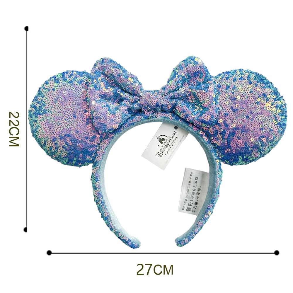 Mickey Mouse bandeau bleu rose paillettes oreille noël Halloween fête coiffure Cosplay adulte/enfant