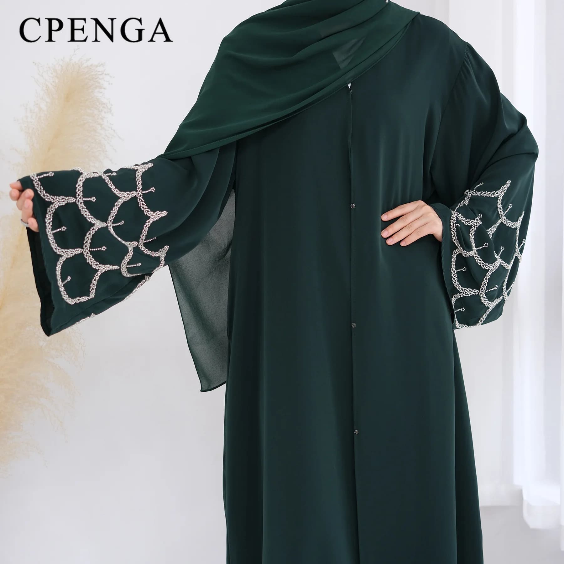 Tenue islamique du moyen-orient pour femmes musulmanes, Robe Abaya de luxe, dubaï, modeste, Cardigan