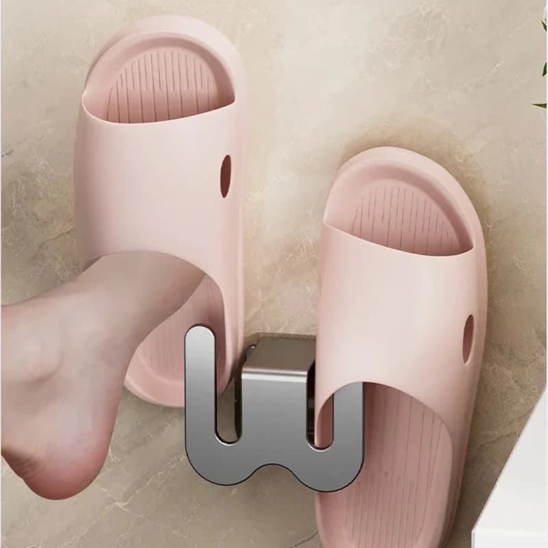 Sans poinçonnage chambre rangement soigné chaussure séchage pantoufles support salle de bain support