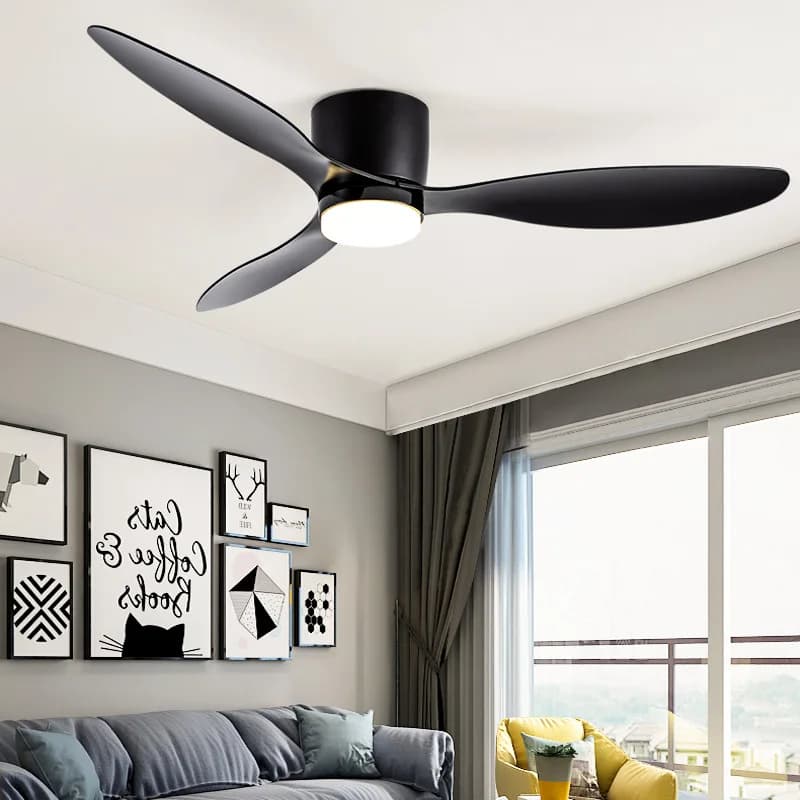 Plafond monté FanLight Intelligent ventilateur de plafond lampe chambre Restaurant ménage Lowfioor v