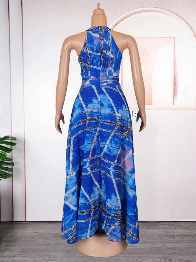 Robes de soirée d'été 2026 élégantes pour femmes, longues robes en mousseline, tenues imprimées Dash