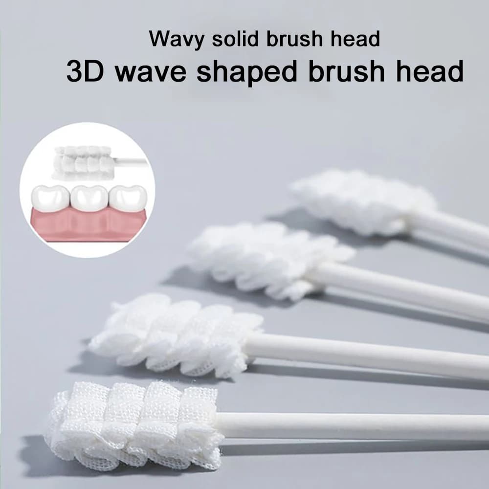 30 pièces bâton de nettoyage de bouche de bébé détergent jetable voile de dent de lait brosse à dent