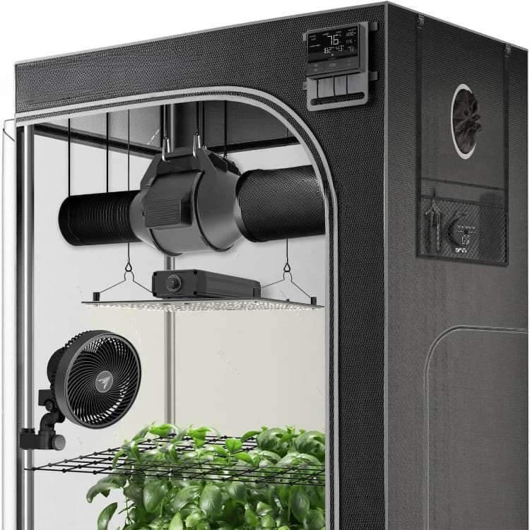 Advance Grow System 3x3, kit de 3 plantes, kit de tente de culture intégré WiFi, ventilation automat