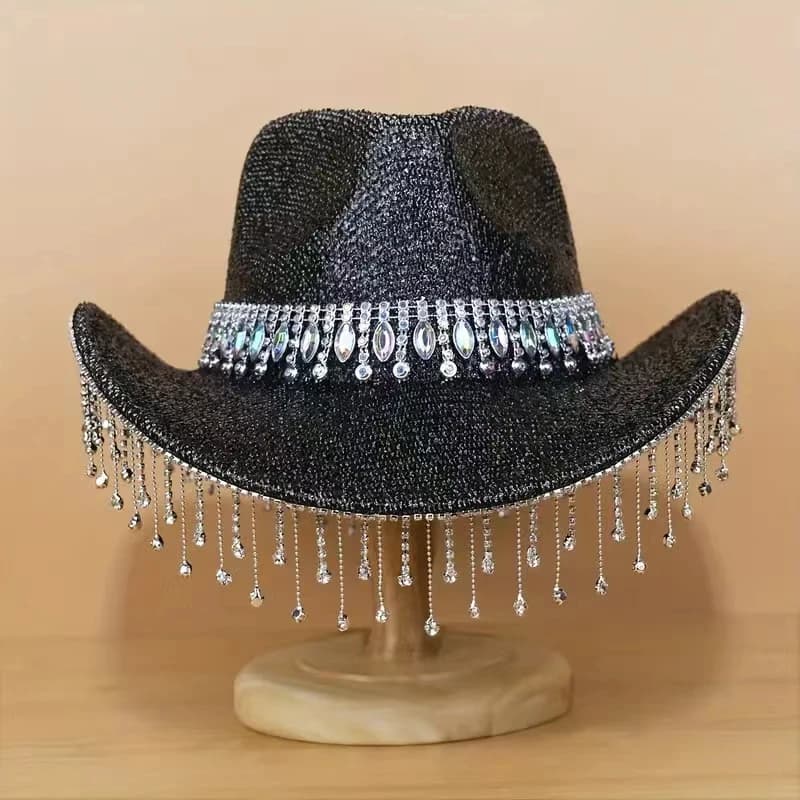 Chapeau Western Cirboy à larges bords pour hommes ou femmes, chapeau pour dames, gentleman, cow-girl
