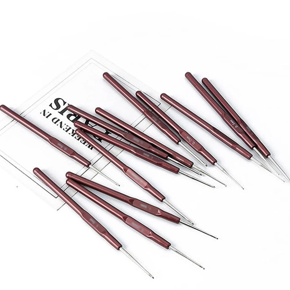 Crochets à tricoter pour dreadlocks, outils capillaires en métal et plastique, crochets de 0,5 mm, 0