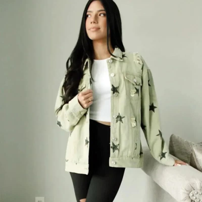 Veste en jean pour femmes, nouveau Style, veste ample pour femmes américaines et européennes