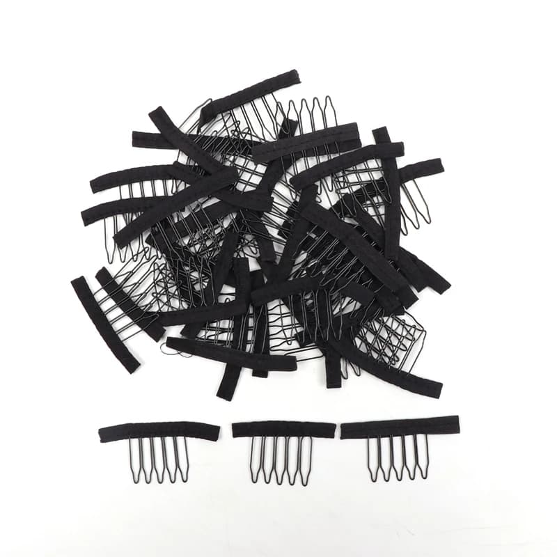 Nunify perruque peigne Clips 4 dents Extension de cheveux Clips en acier inoxydable perruque Clips p