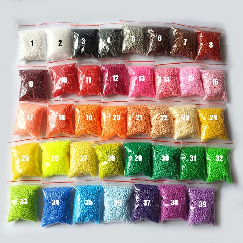 2000 pièces/sac 2.6mm Hama perles Puzzle Perlen perles de fer bricolage Perler fusible perle Intelli