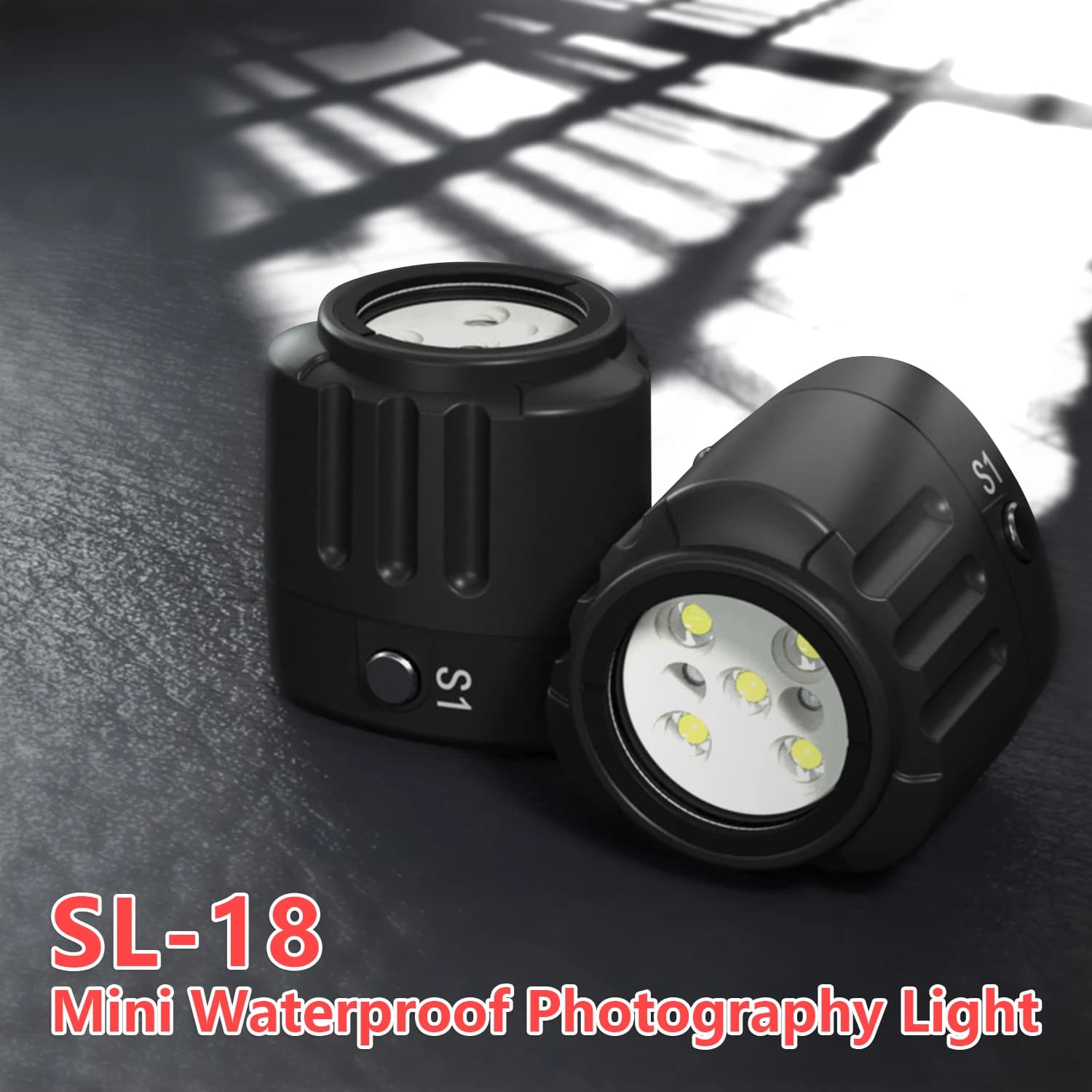 Lampe LED rechargeable Seafrogs 1000 2000 LM Mini pour la photographie sous-marine, éclairage étanch