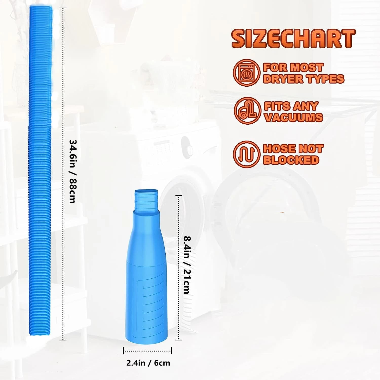 Accessoire de nettoyage de ventilation de sèche-linge, fixation de tuyau d'aspiration, brosse de tuy