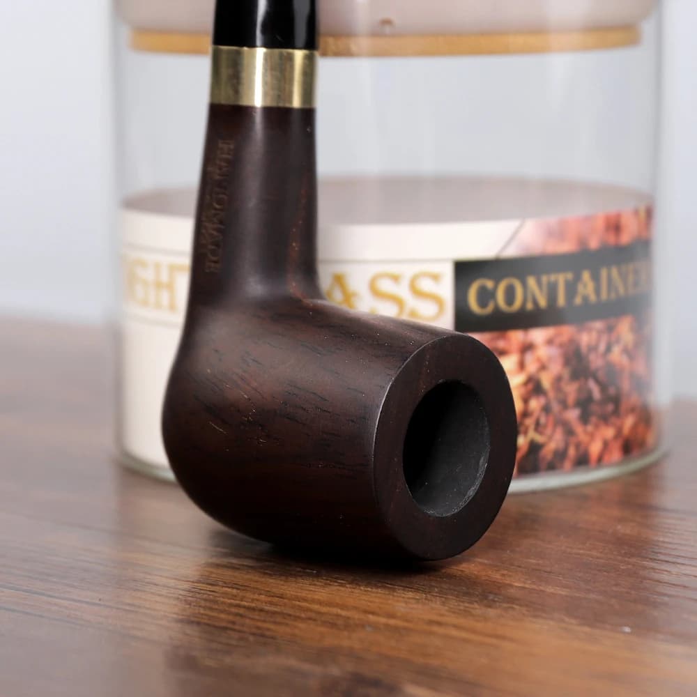 JIBILL – tuyau de billard classique à poignée droite, ensemble de tuyaux à tabac en bois de santal, 