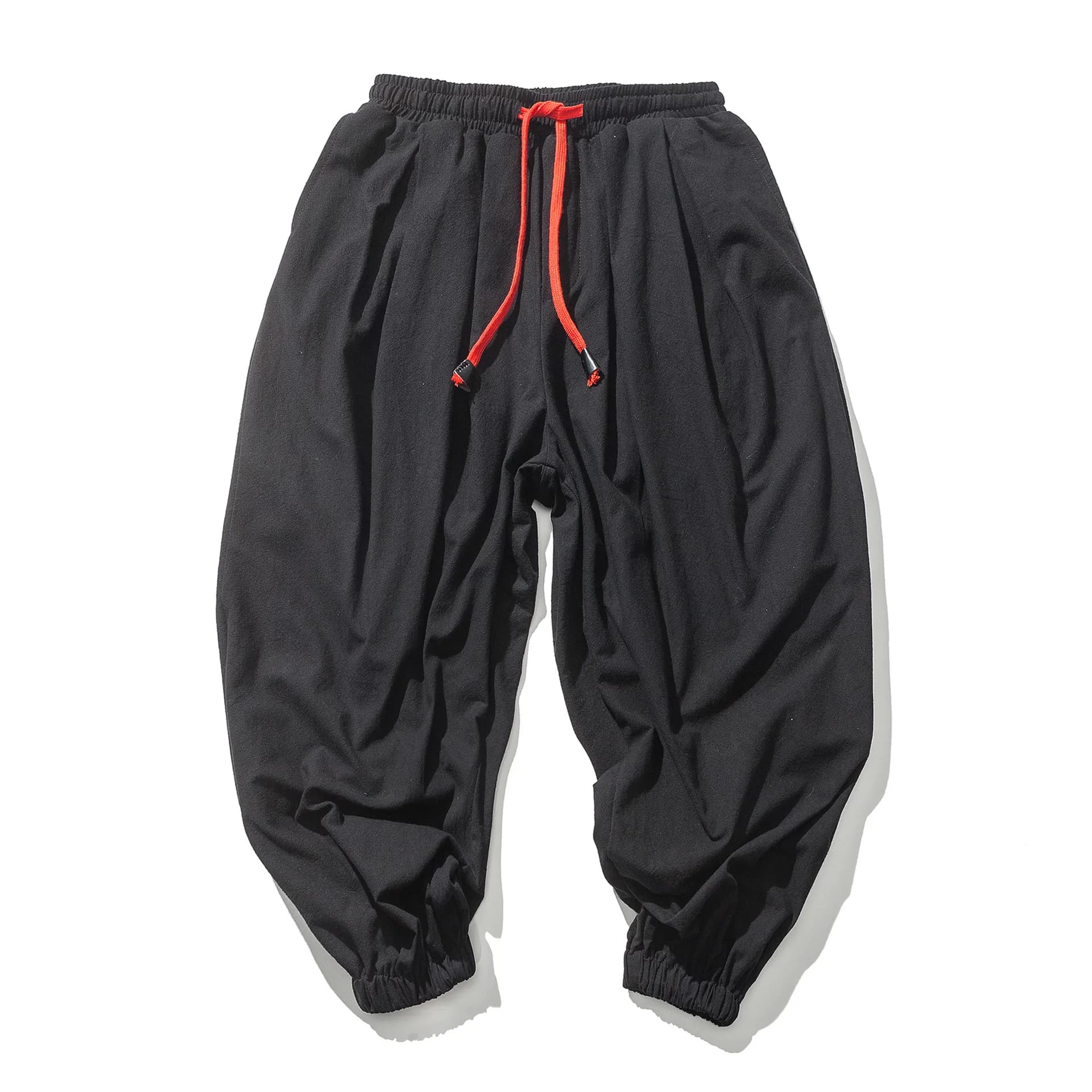 FGKKS printemps hommes sarouel ample lin chinois surpoids pantalons de survêtement de haute qualité 