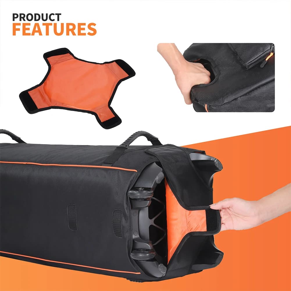 Sac de rangement en tissu Oxford, organisateur pliable, Protection des enceintes, accessoires de ran