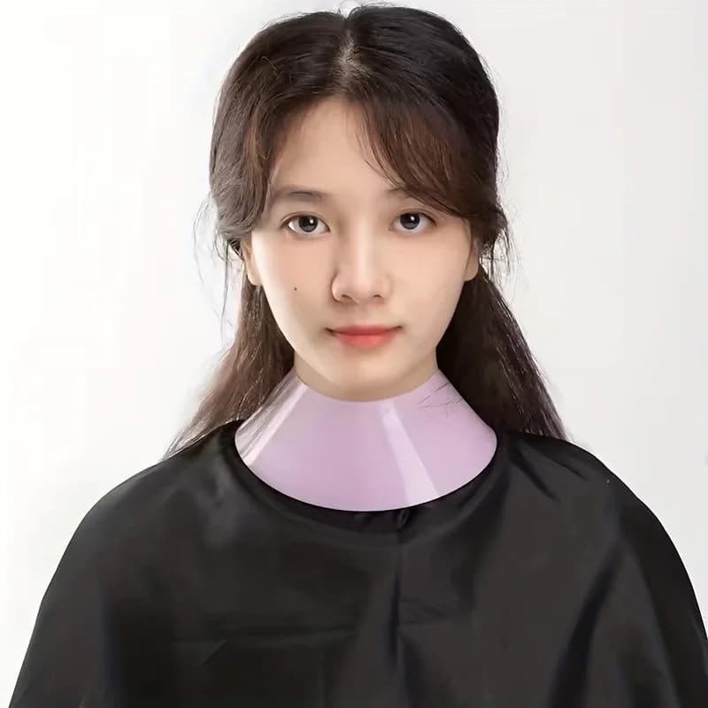 Cape de coiffure réglable en Silicone pour coloration et traitements chimiques, protecteur de cou pr