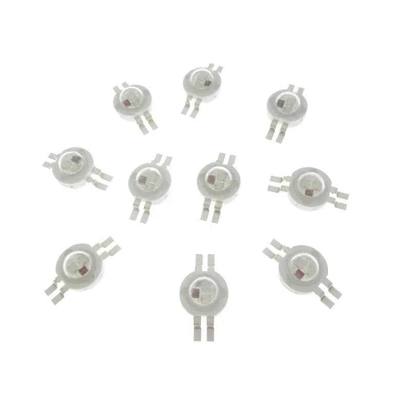 Puce LED COB colorée pour scène, RVB, RGBW, RGBWY, RGBWYV, 3W, 4W, 6W, 8 W, 9W, 10W, 12W, 15W, 18 W,