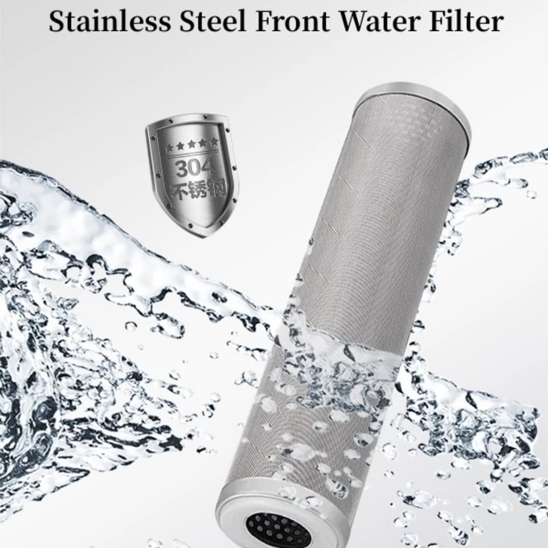 Le filtre à eau en acier inoxydable de 10 pouces peut être nettoyé et réutilisé, résistant à la Corr