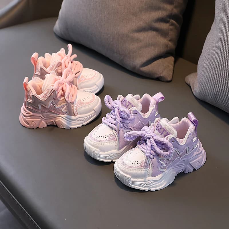 Chaussures pour enfants 2024 Nouveau bambin Bol Chaussures de dehors Semelle Souple Respirant En Ple