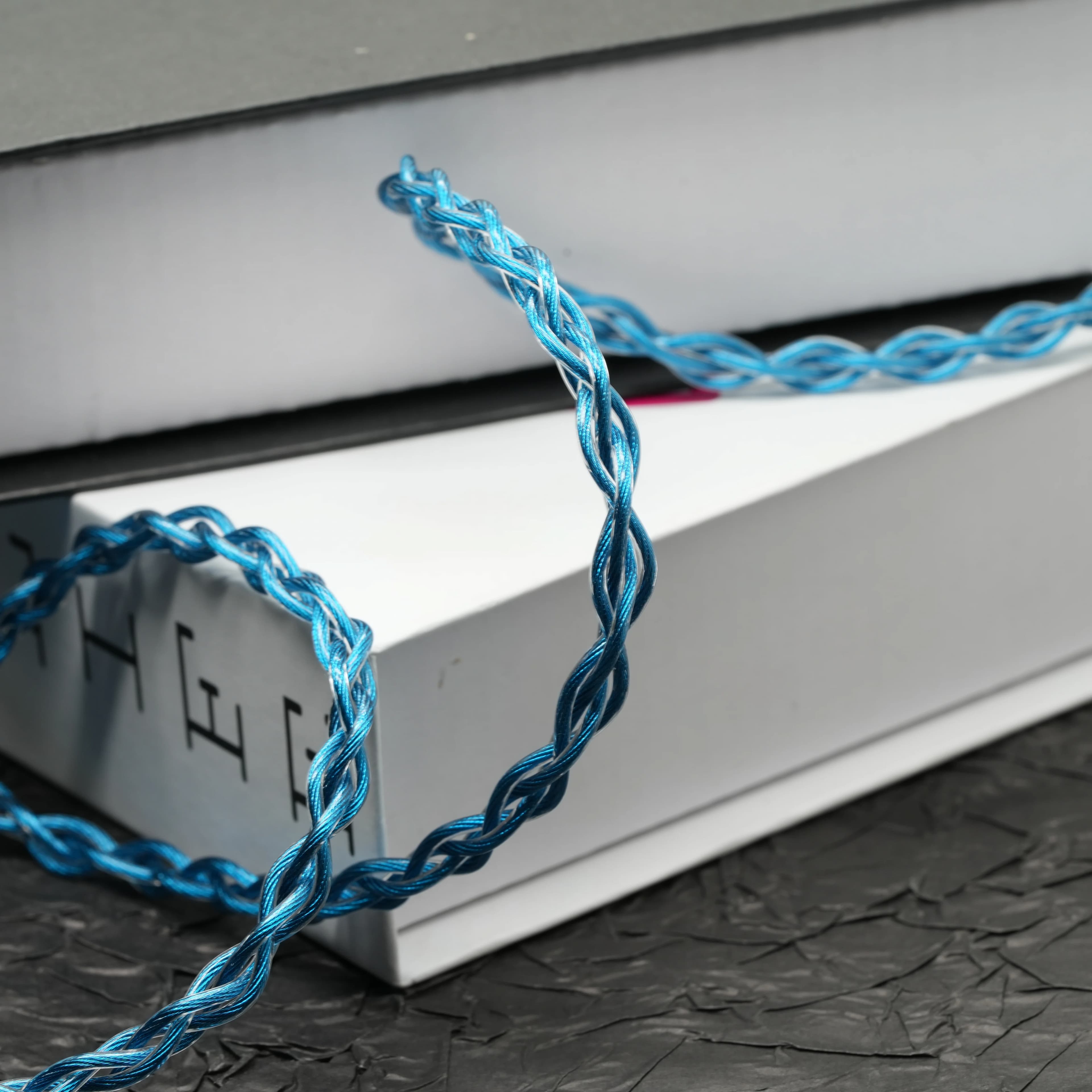 XINHS 4Core 7NOCC hybride graphène Litz Structure écouteur câble de mise à niveau IE900 2PIN MMCX QD