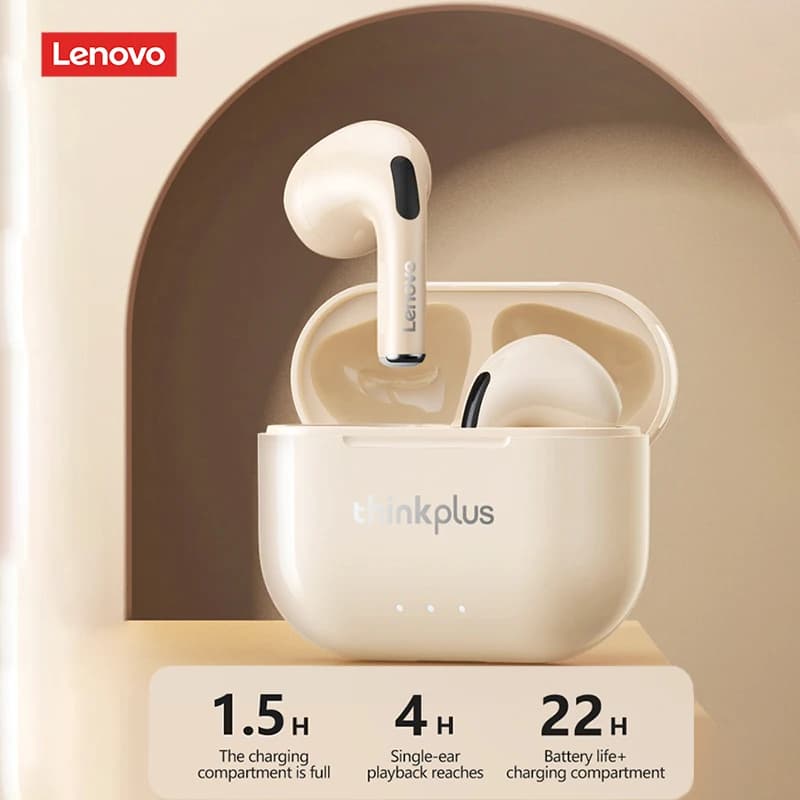 Lenovo-Écouteurs sans fil LP40 II, Bluetooth 5.3, TWS, Réduction du bruit, Contrôle tactile, Synchro