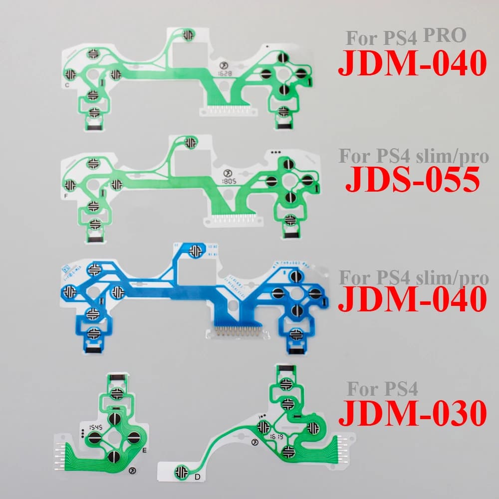 10 pièces Jdm Jds 010 011 030 040 055 pour Sony Dualshock 4 clavier à Film conducteur pour Ps4 Ps5 P
