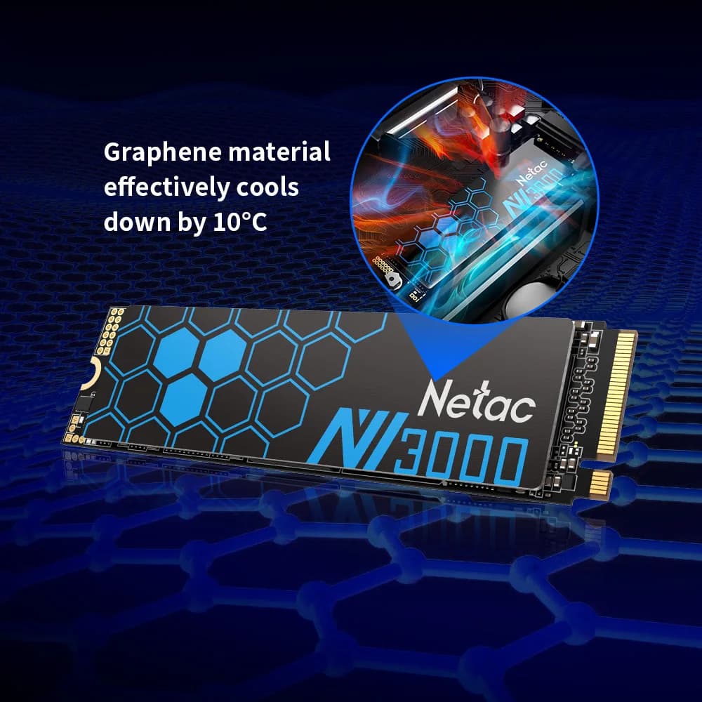 Netac SSD NVMe M2 250GB 500GB SSD 1TB 2TB SSD M.2 2280 PCIe3.0X4 disque SSD interne pour ordinateur 