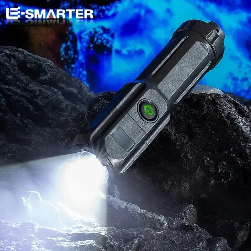 Lampes de poche télescopiques portables à n'aime LED, lampe de poche de camping à longue portée, bud