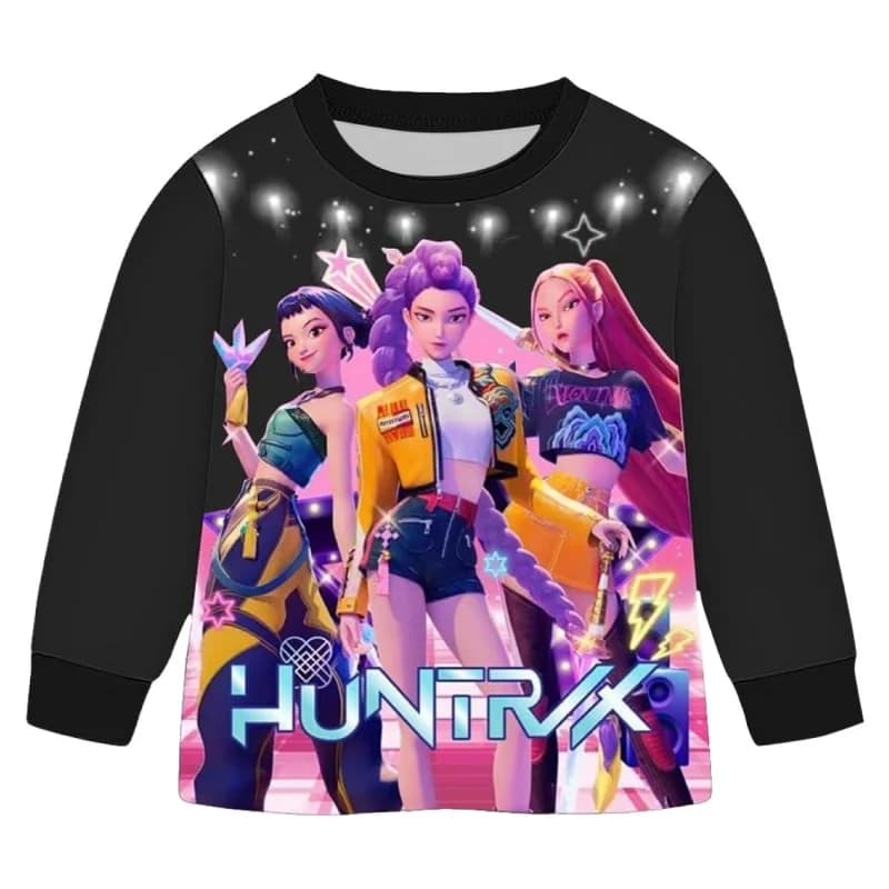 Nouveau dessin animé sorcière chasse escouade imprimer pyjama costume hauts + pantalons 2 pièces ens