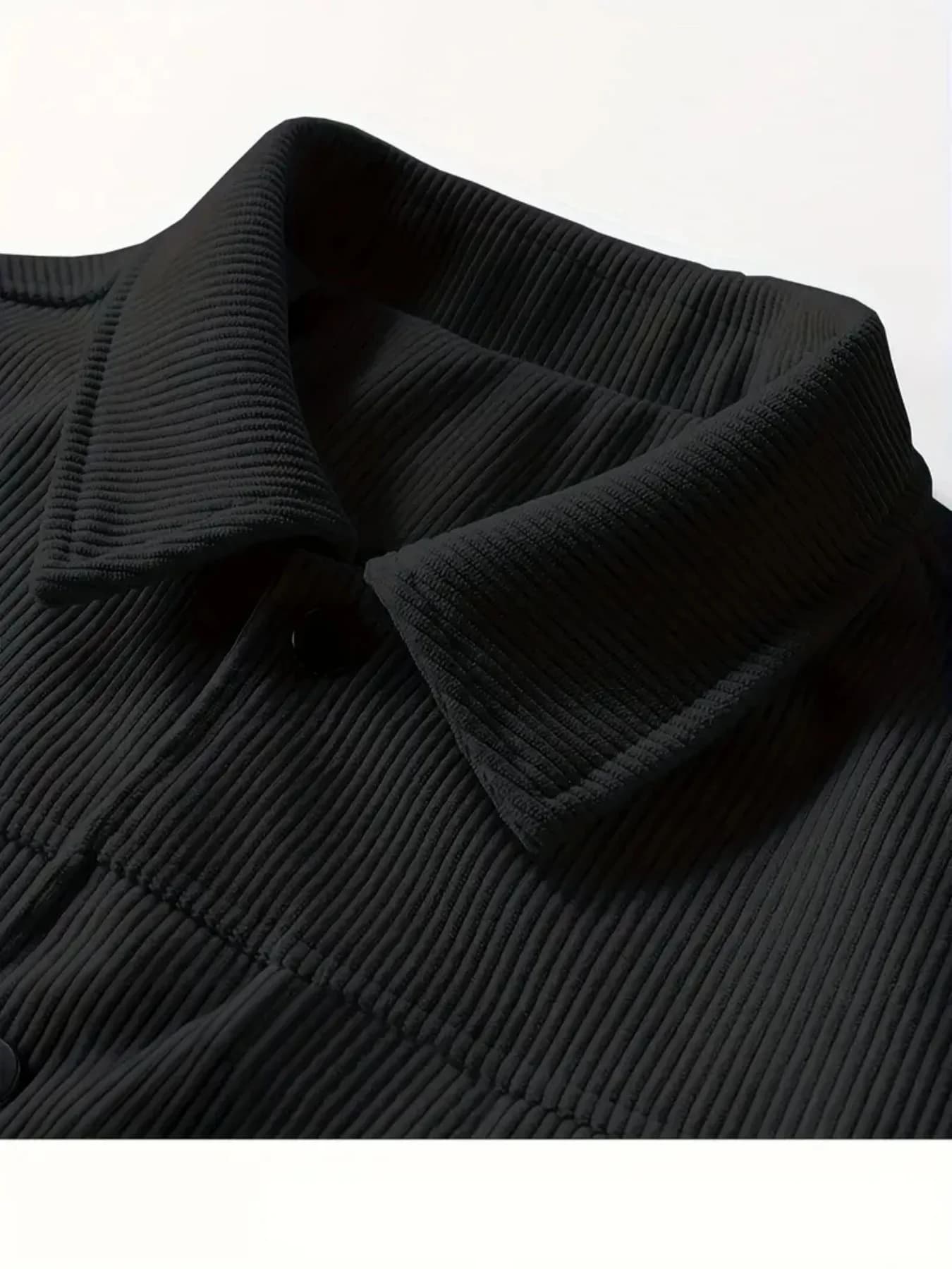 La nouvelle veste d'automne en velours côtelé pour hommes, une veste ample à revers de style japonai