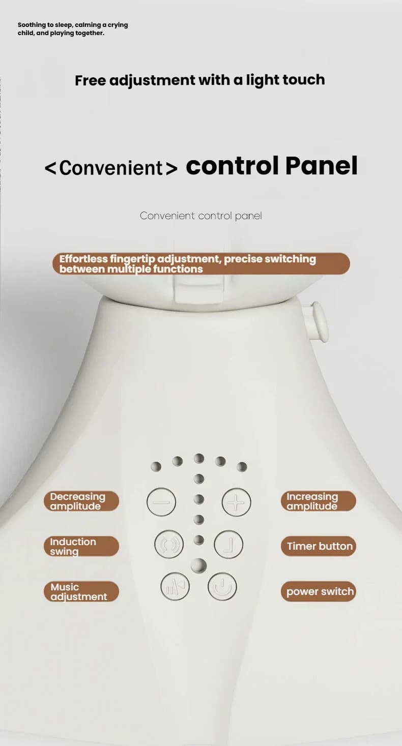 Berceau électrique pour bébé, moustiquaire, musique Bluetooth, chaise à bascule, télécommande multif