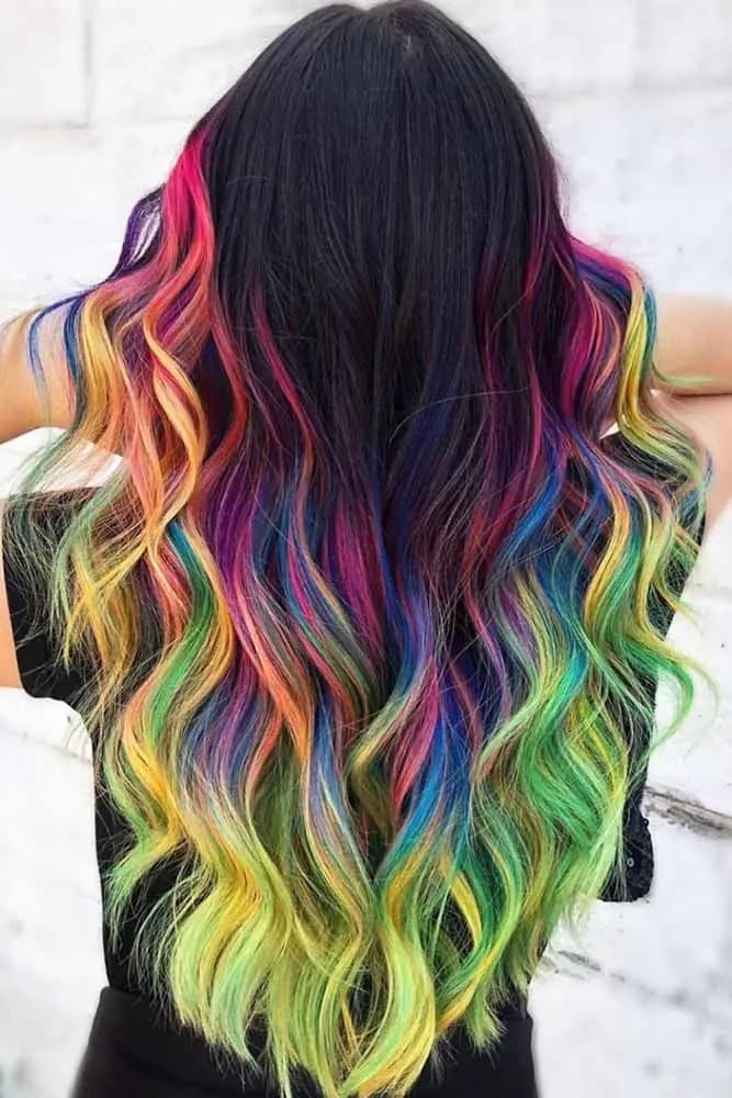 Extensions capillaires synthétiques à Clip de 18 couleurs, 22 pouces, perruque synthétique longue et