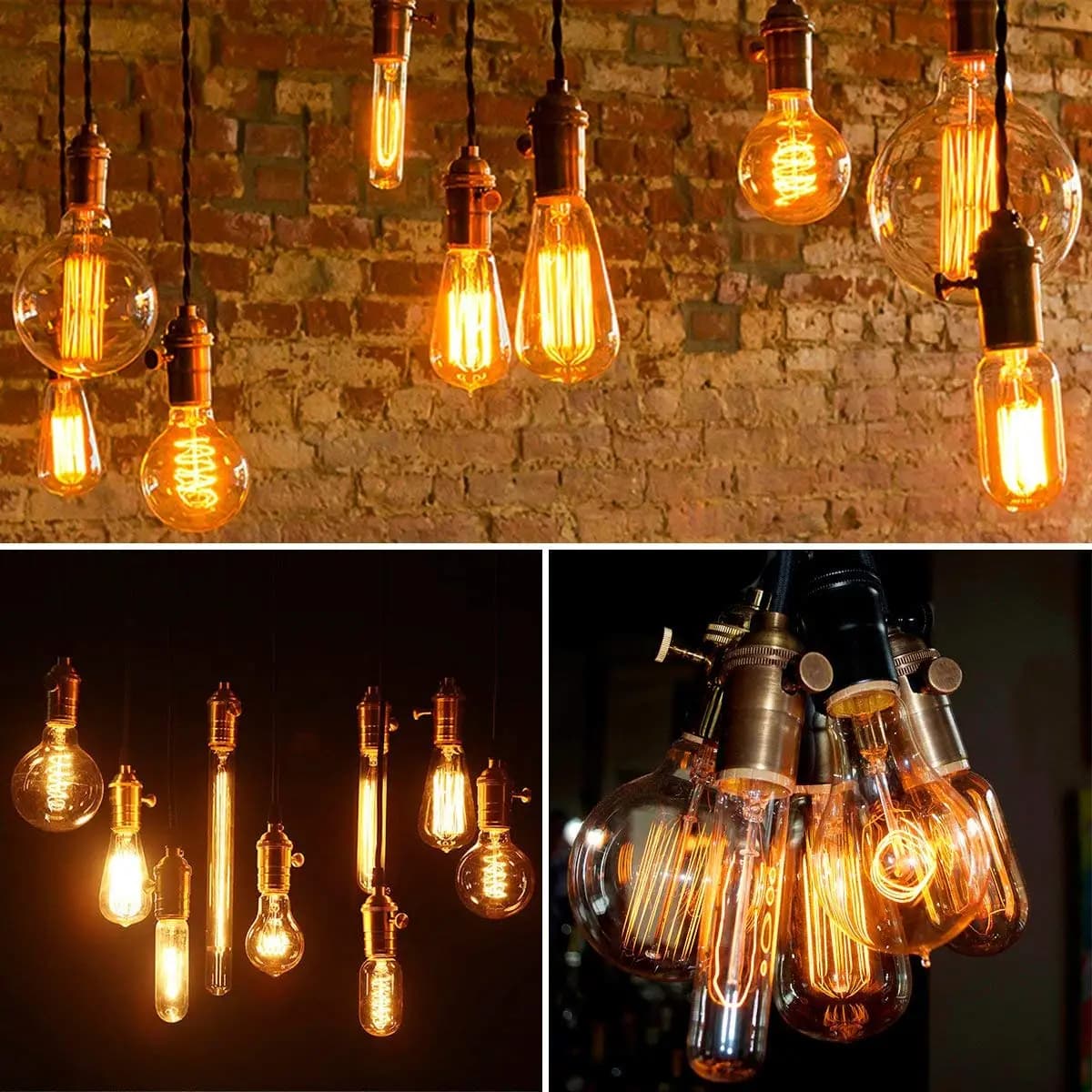 Douille de lampe rétro en cuivre avec interrupteur E26 E27 Edison, douille à vis d'éclairage Vintage
