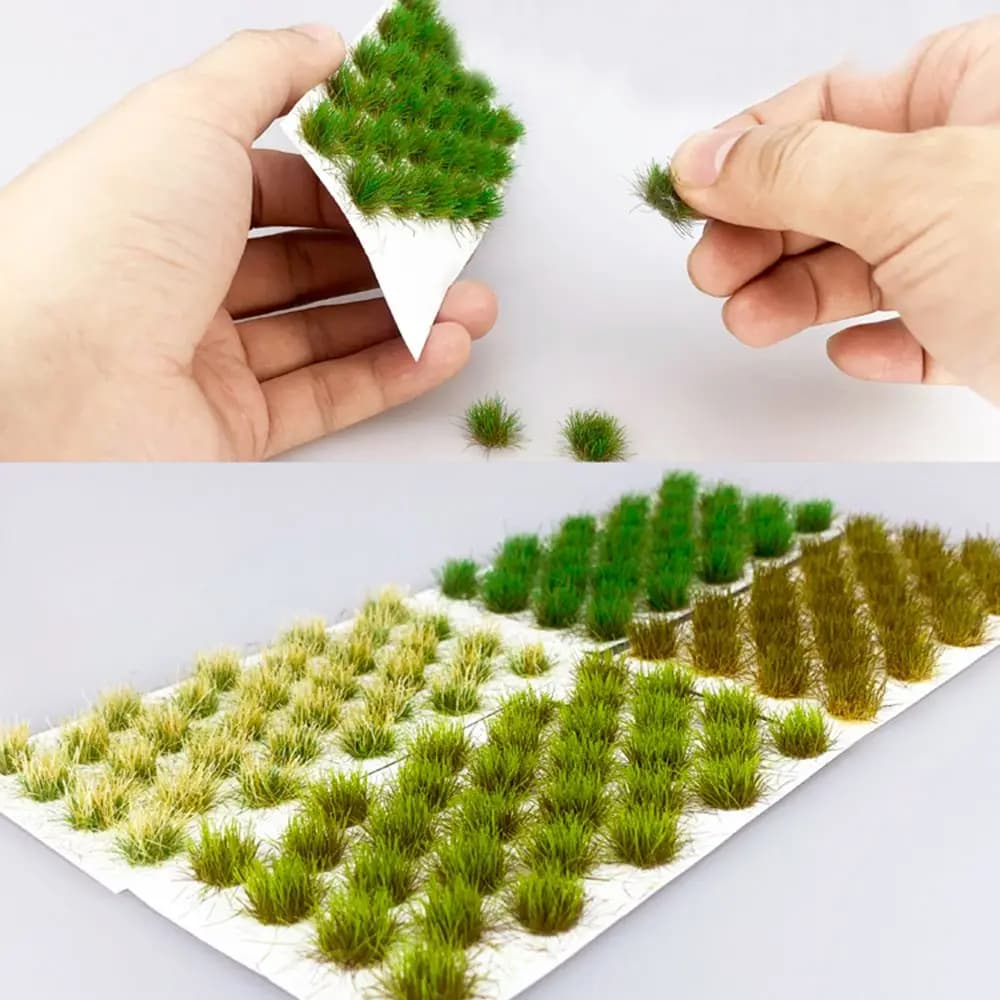 Mutilicolor – Simulation de nid d'herbe, modèle de scène de sable, matériel de bricolage, touffes d'