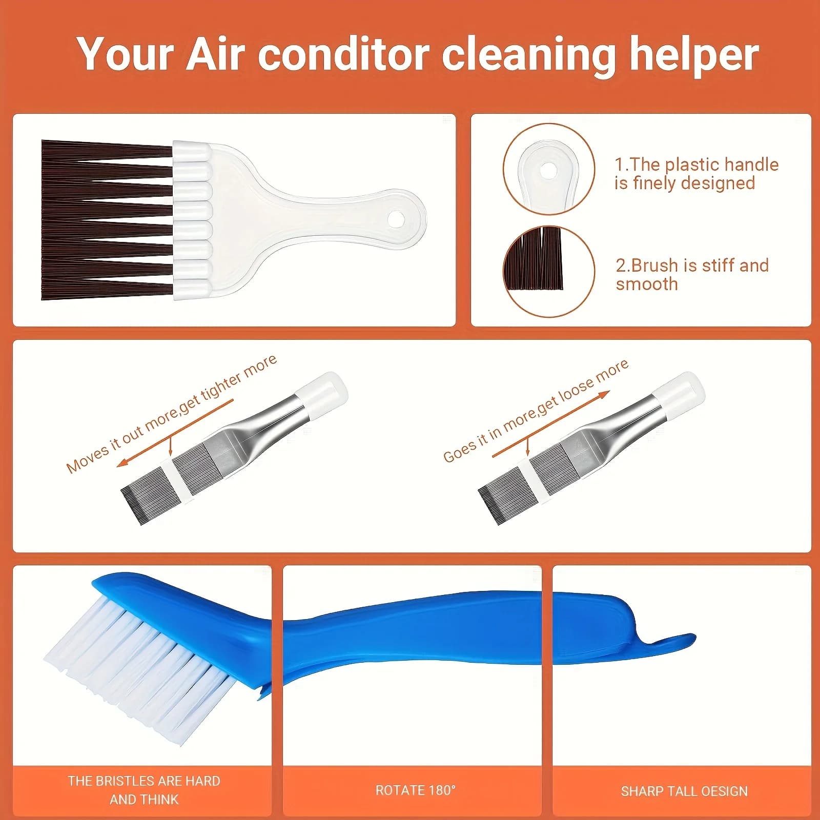 Kit de couvercle de nettoyage de climatiseur, outil de nettoyage, sac de Protection contre la poussi