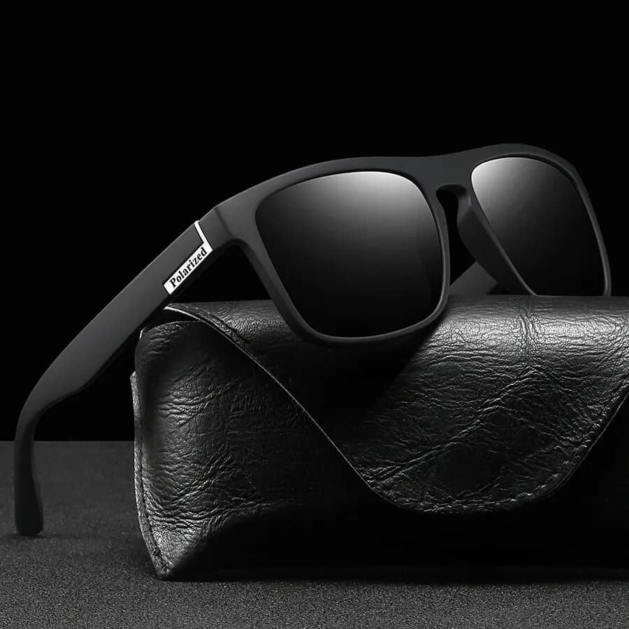 Lunettes de soleil carrées polarisées pour hommes et femmes, lunettes de soleil classiques, lunettes